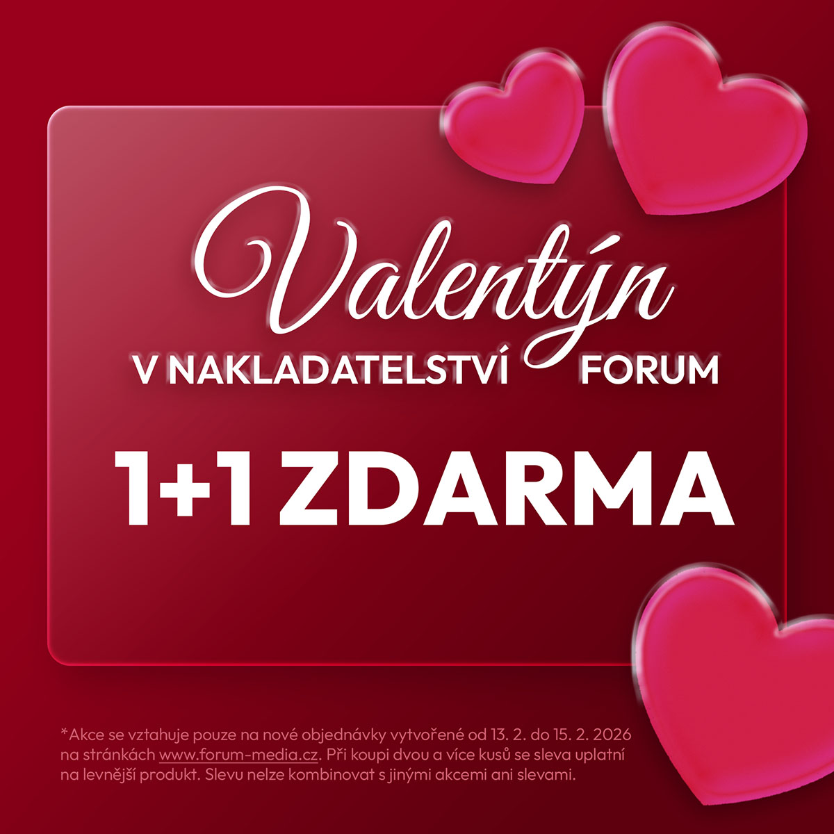 Valentynska akce v Nakladatelstvi FORUM