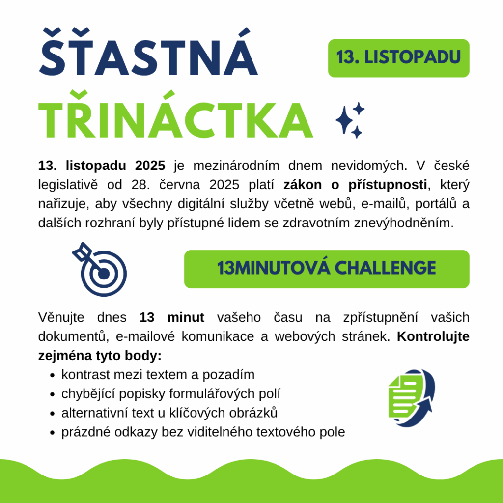 Ilustrativní grafika pro výzvu Šťastná třináctka.