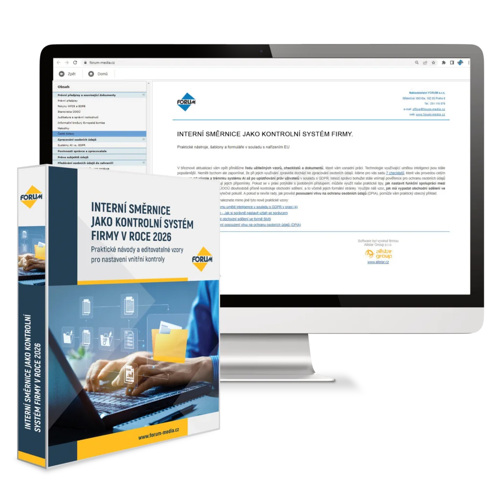 Interní směrnice jako kontrolní systém firmy v roce 2026